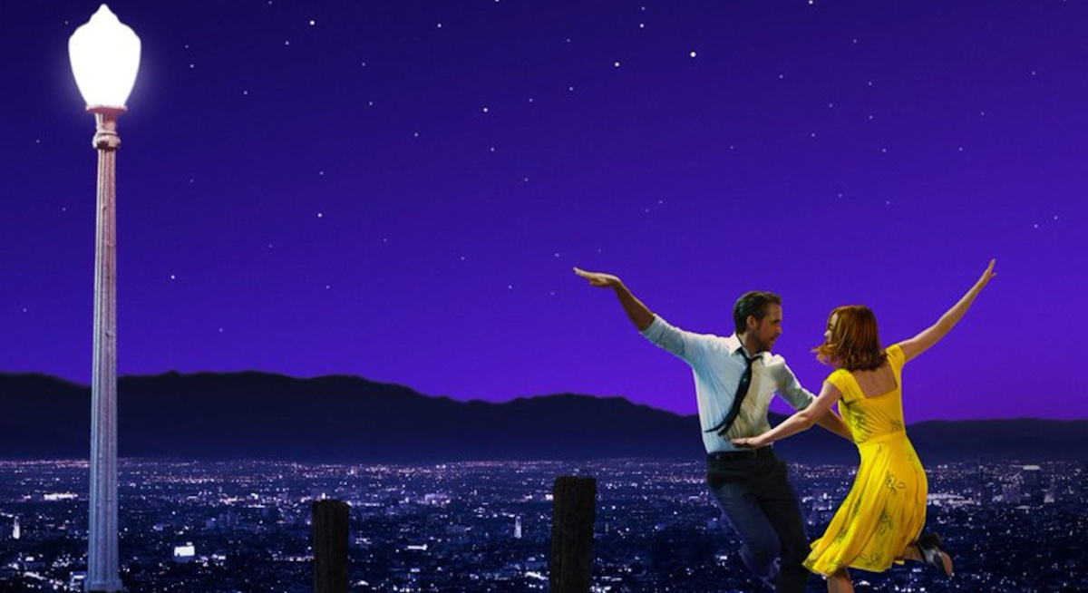 Ryan Gosling and Emma Stone dancing in La La Land